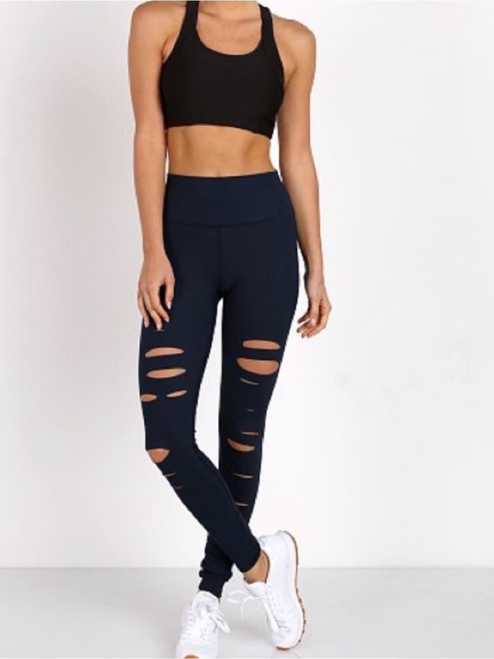 ALO Yoga High Rise Warrior Black Leggings Size S